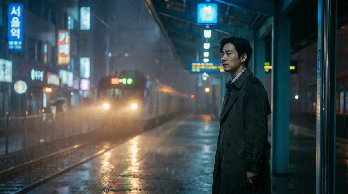 韩国伦理电影经典场景 - 雨夜车站，重口 馆藏影像